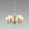 Потолочная люстра Odeon Latte с лампочками 5403/5+Lamps E14 Свеча 