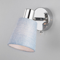 Нарушена упаковка!  <155518> Настенный светильник Eurosvet 20080/1 хром/голубой (85993)