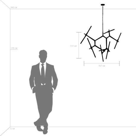 Подвесная люстра Lightstar Struttura 742147 