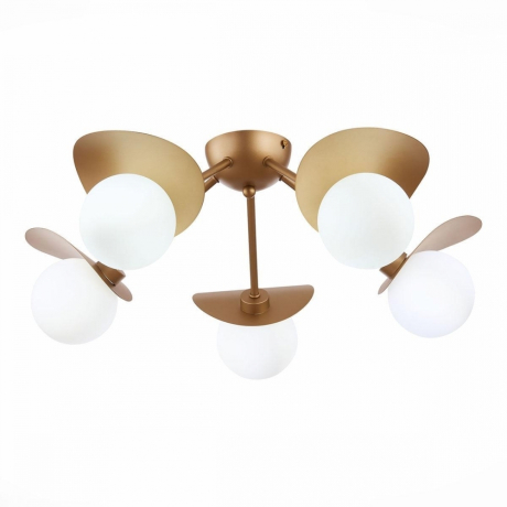 Люстра потолочная с Led лампочками в комплекте Evoluce SLE220502-05+Lamps 