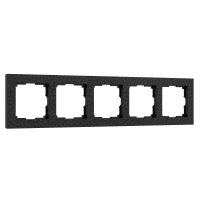 Рамка на 5 постов Werkel Hammer черный W0052408