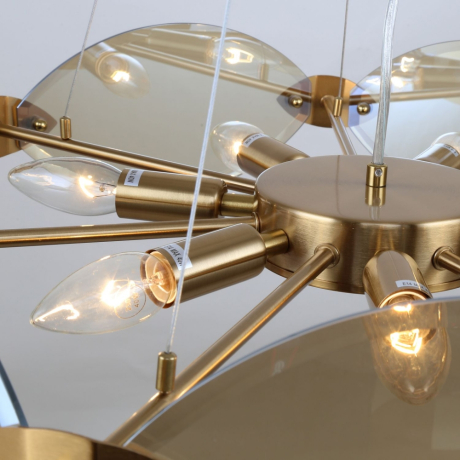 Люстра с лампочками, подвесная, комплект от Lustrof. №605013-617267 