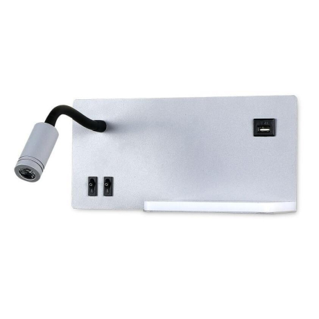 Настенный светодиодный светильник с полкой и USB разъемом Ambrella light Wall FW292 (00-00002977) 