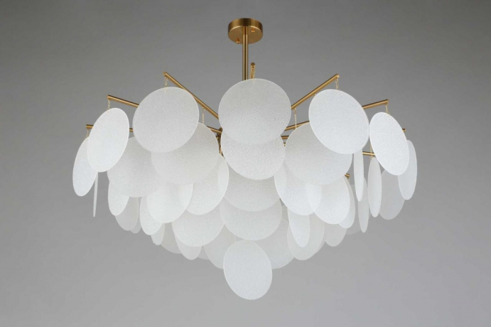 Люстра на штанге со светодиодными лампочками E14, комплект от Lustrof. №333788-656586 