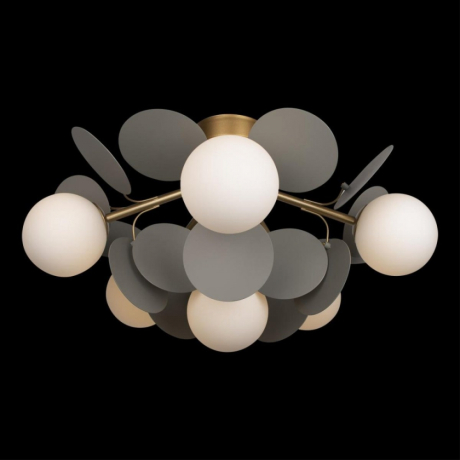 Люстра потолочная с Led лампочками в комплекте LOFT IT 10008/6C Grey+Lamps 