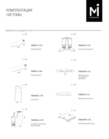 Фиксатор для монтажа накладного магнитного шинопровода Maytoni Accessories for tracks TRA004HS-21S 