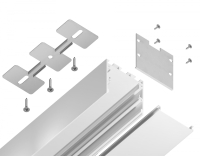 Алюминиевый профиль накладной/подвесной "Profile System" 35*35 для светодиодной ленты до 26мм Ambrella light ILLUMINATION Profile System GP2550WH