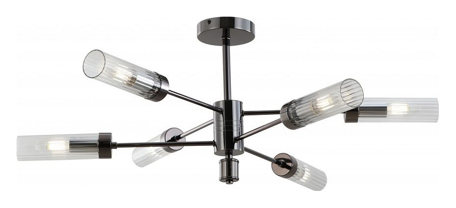 Люстра на штанге iLamp Evolution 15609-6 AN+CL 