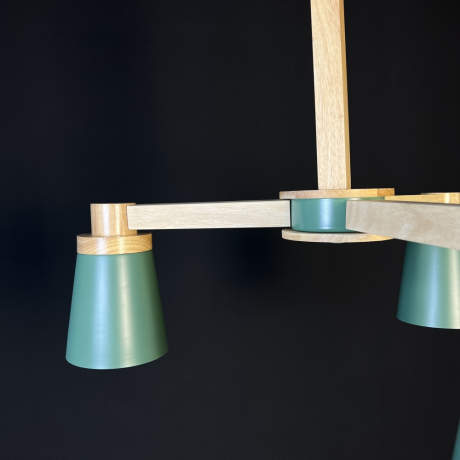 Люстра на штанге Prop 3 Green ImperiumLoft prop01 (191986-23) 