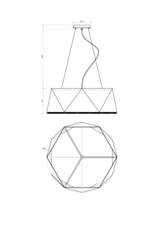 Светильник подвесной Lucia Tucci illuminazione MOON 4670.9 black 