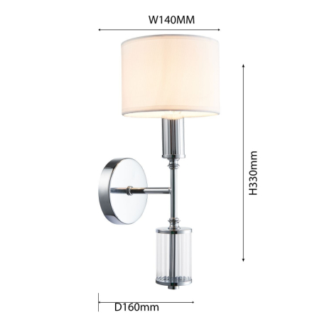 Бра к с лампочкой Favourite Laciness 2607-1W+Lamps E14 Свеча 