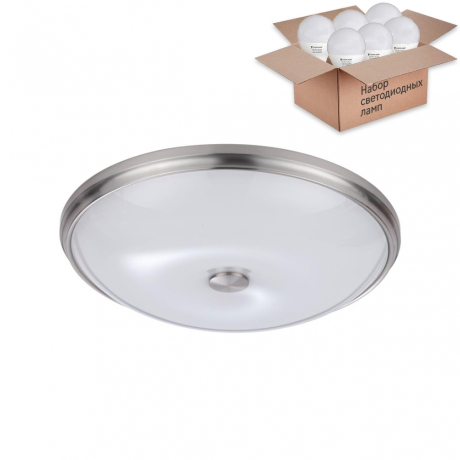 Настенно-потолочный светильник с лампочками Odeon Light Pelow 4957/5+Lamps E14 P45