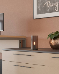 901067 Настольная лампа GEO, 1х40W (E14), ?100, H600, стекло, пластик, песочный Eglo