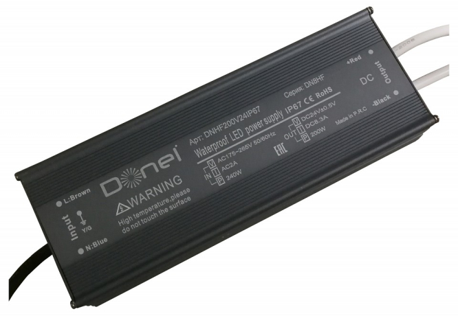 Блок питания Donel DN8HF DNHF200V24IP67 