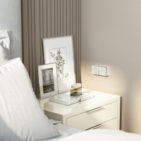 Выключатель двухклавишный с подсветкой Gallant (слоновая кость) Werkel W5020103