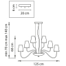 Подвесная люстра Lightstar с поддержкой Маруся Diafano 758214 