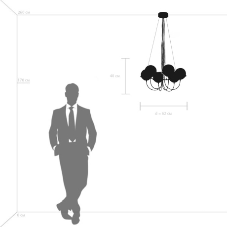 Подвесная люстра Globo Lightstar с поддержкой Маруся 803267 