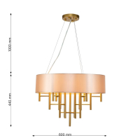 Люстра с лампочками, подвесная, комплект от Lustrof. №332965-617232