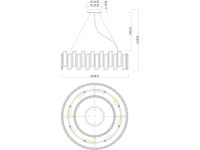 Подвесная люстра Divinare Romilda 3512/02 LM-8