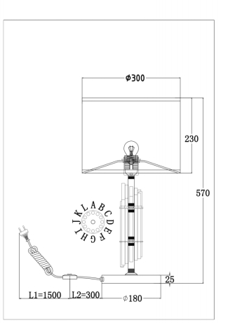 Настольная лампа Maytoni Alloro MOD088TL-01BS 
