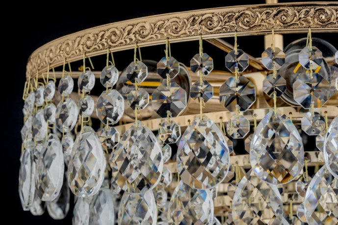 Люстра потолочная с лампочками Arti Lampadari Castellana E 1.3.38.608 G+Lamps 