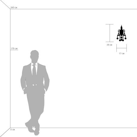 Настенное бра Lightstar Elagante 708614 