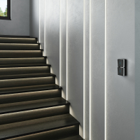 Выключатель одноклавишный с подсветкой Gallant (черный/хром) Werkel W5010135