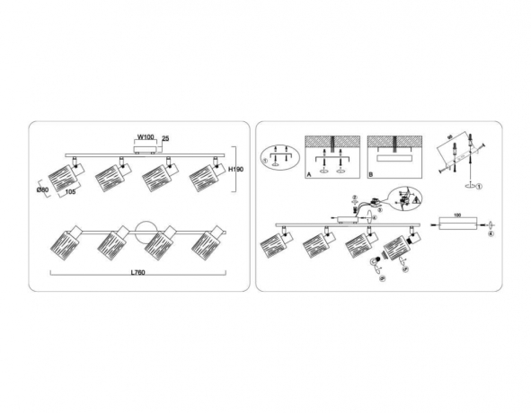 Спот Ambrella Light TR TR8666 