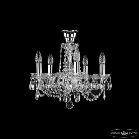 Подвесной светильник Bohemia Ivele Crystal 1402 1402/5/141 Ni Tube 