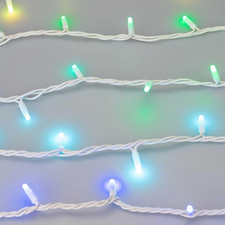 Уличная светодиодная гирлянда Ardecoled нить 24V разноцветная ARD-String-Pro-10000-White-100Led-Milk-Live RGB-DMX 031756 