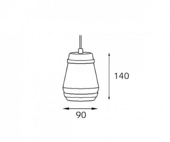 Светильник подвесной с Led лампочками в комплекте Italline Leo SP 6264 brass+Lamps 