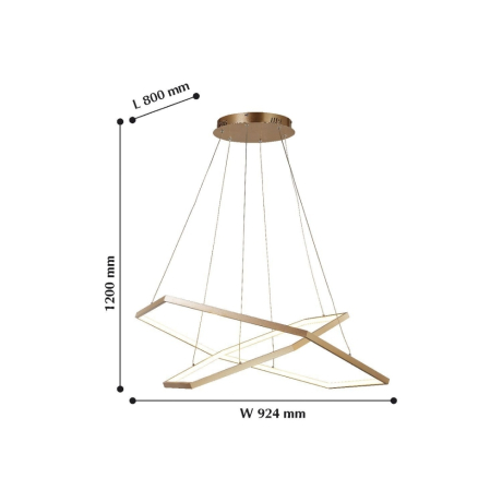 Подвесная светодиодная люстра Favourite Hexagon с поддержкой Алиса 2103-14P-A 