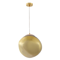 Подвесной светильник с лампочкой CRYSTAL LUX Malaga SP1 D280 Gold+Lamps