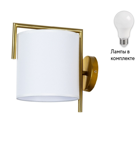 Бра с лампочкой Arte lamp A5031AP-1PB+Lamps 