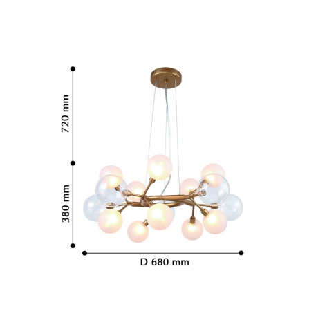 Подвесная люстра Favourite Babylon с поддержкой Маруся 2515-10P-М 
