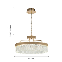 Подвесная люстра Favourite Visconte 4304-6P