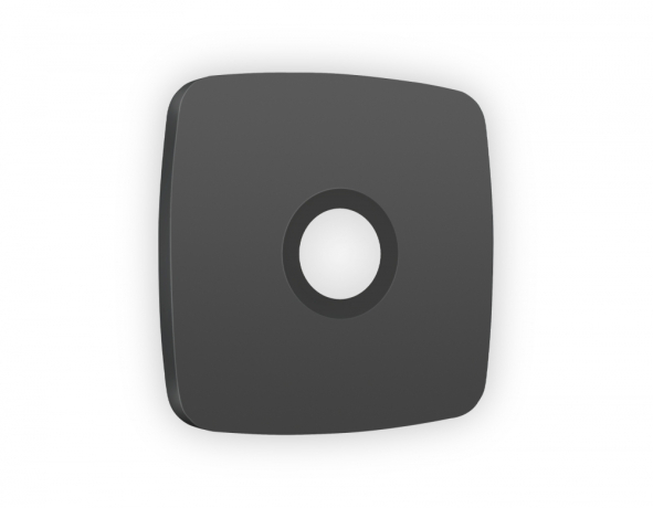 Лицевая панель OMEGA (Графит Мягкое касание) для TV розетки QUANT OP9130 