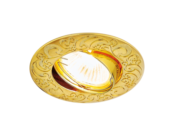 Встраиваемый точечный светильник с поворотным механизмом Ambrella light Iron 710 GD 