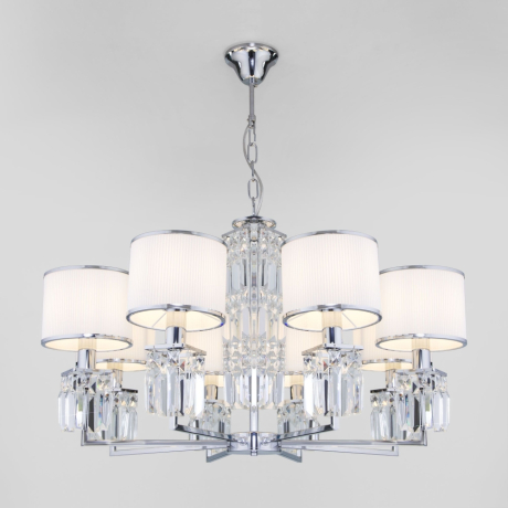 Подвесная люстра Eurosvet 10099/8 хром 