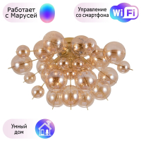 Люстра потолочная Arte lamp MOLECULE с Марусей A8313PL-5GO-M