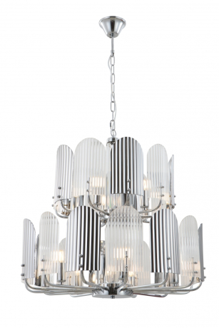 Люстра подвесная с лампочками iLamp 15571-12 CR+MULT+Lamps 