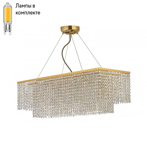 Подвесная люстра с лампочками Arti Lampadari Milano E 1.5.70X25.502 G+Lamps 