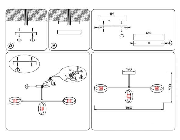 Потолочный светильник Ambrella light TRADITIONAL LoftTR8229 
