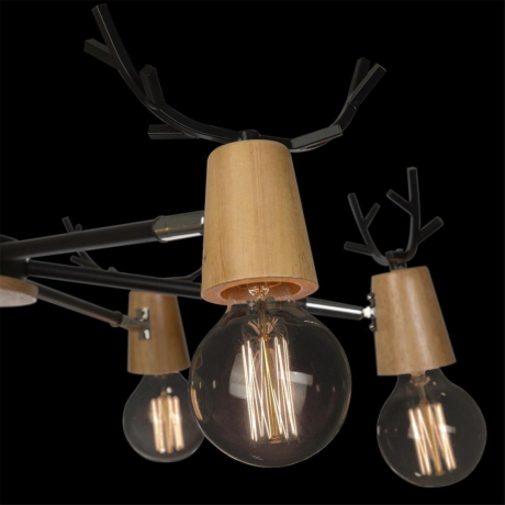 Люстра на штанге LOFTIT Sven 10024/6 Black 