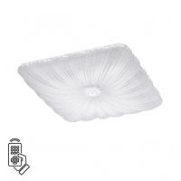 7730/72L PIKO LED SN Светильник металл/пластик/белый/прозрачный LED 72Вт 3000-6000K 490х490 IP20 пульт ДУ FORTUNA SONEX