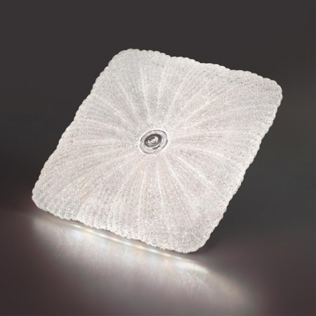 7730/72L PIKO LED SN Светильник металл/пластик/белый/прозрачный LED 72Вт 3000-6000K 490х490 IP20 пульт ДУ FORTUNA SONEX 