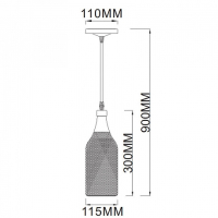 Светильник подвесной с Led лампочками в комплекте Rivoli Б0047538+Lamps