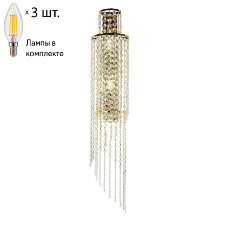 Настенный светильник с лампочками Favourite Monilibus 4015-3W+Lamps E14 Свеча 