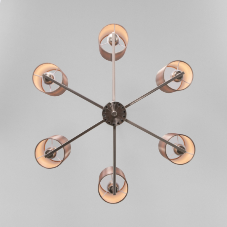 Подвесная люстра Soffio Eurosvet 60134/6 никель 