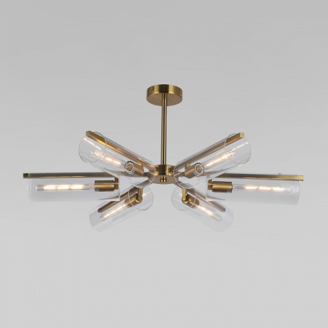 Люстра на штанге Eurosvet Trompeta 70144/6 латунь 